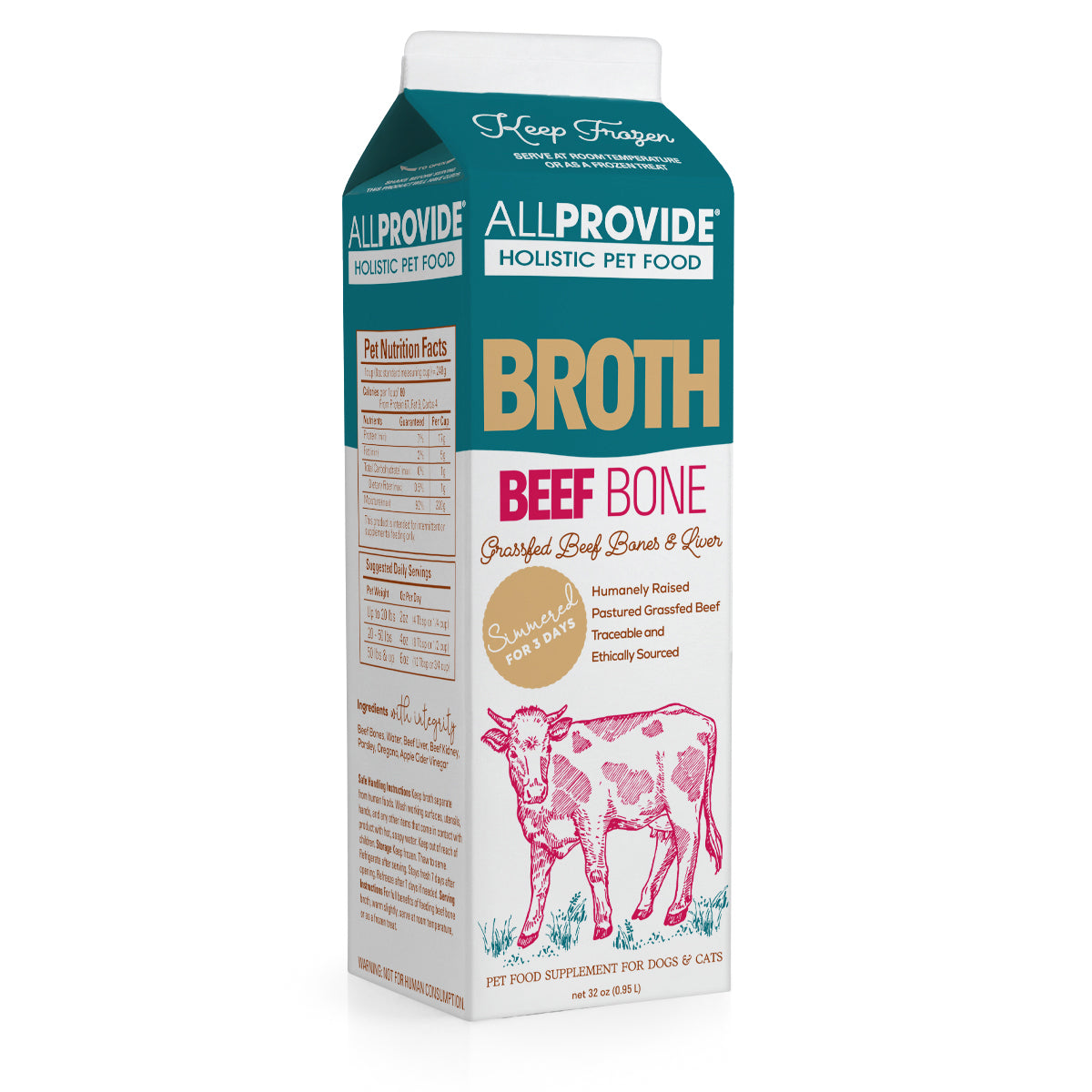 Beef Bone Broth Quart(32oz) – Allprovide